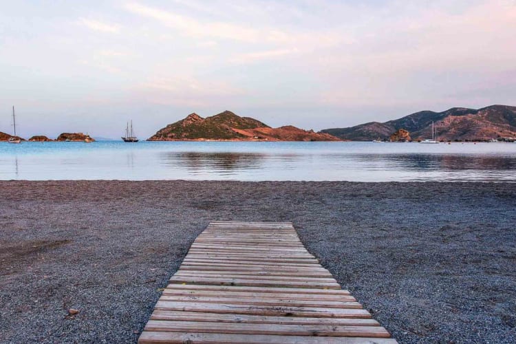 Sunset in Patmos Aktis